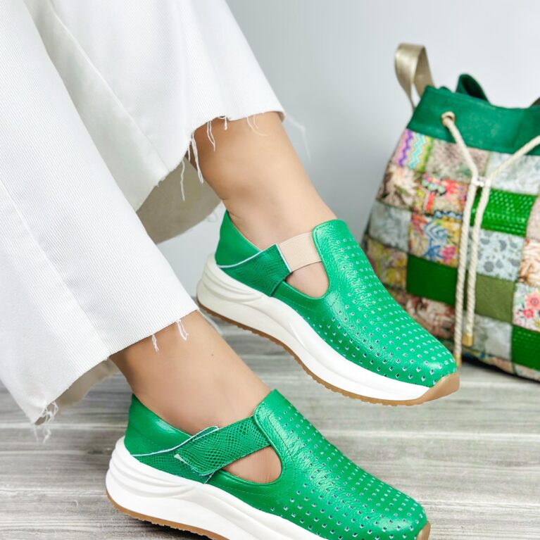 Tenis Velcro Verde (685)