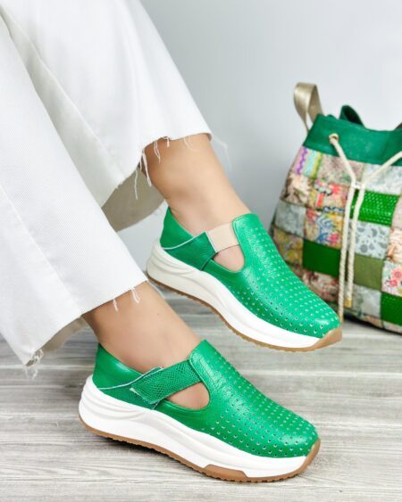 Tenis Velcro Verde (685)