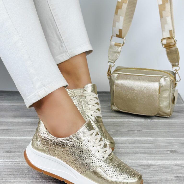Tenis Dorado Suela Sharit (663)