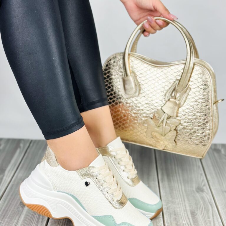 Tenis Talco Eucalipto x Dorado evoltys (617)
