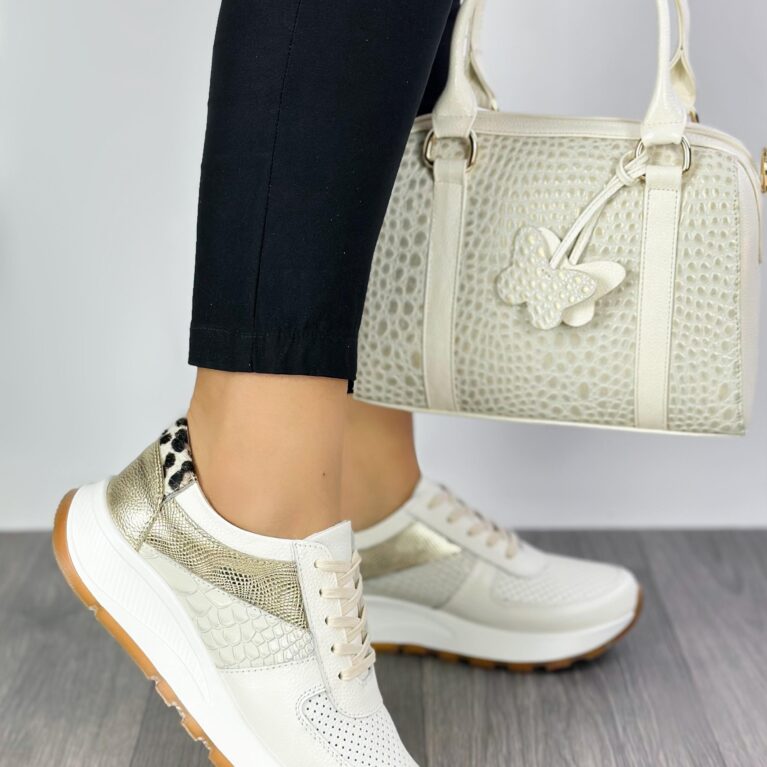 Tenis Talco x Dorado con Print (667)
