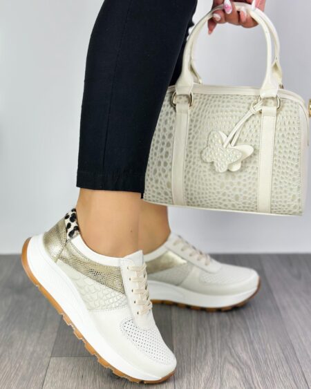 Tenis Talco x Dorado con Print (667)