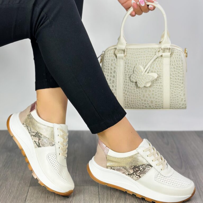 Tenis Talco x Dorado con Pitón (667)