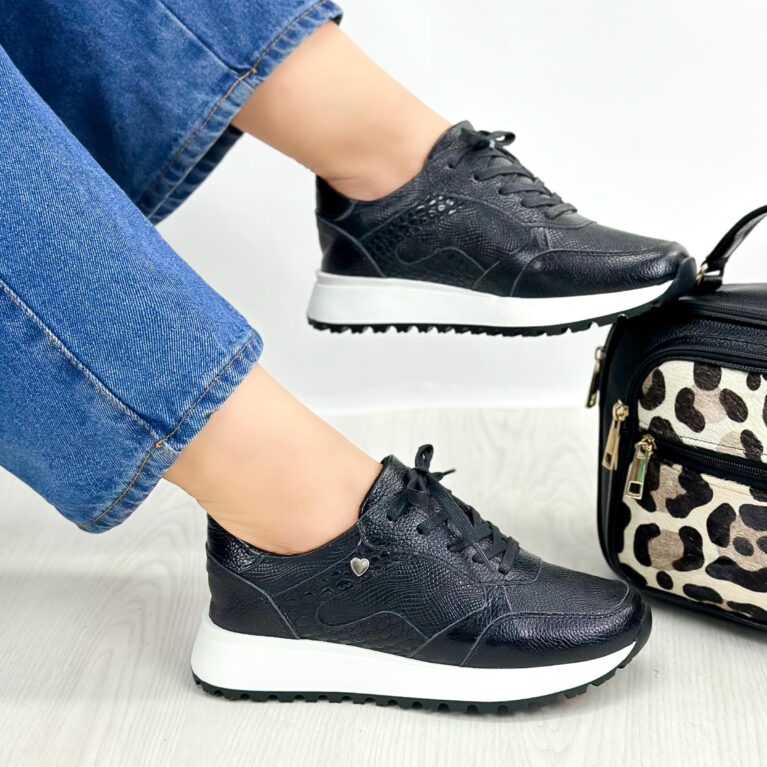 Tenis Negro talipe suela Michel (681)