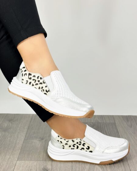 Tenis sin cordones Blanco x Print (DP20)