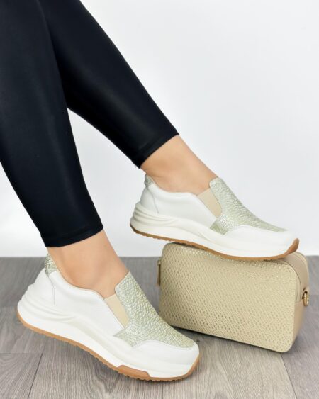 Tenis sin cordones Talco x Verde-oro (DP20)