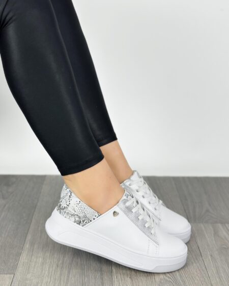 Tenis Blanco x Plateado (665)