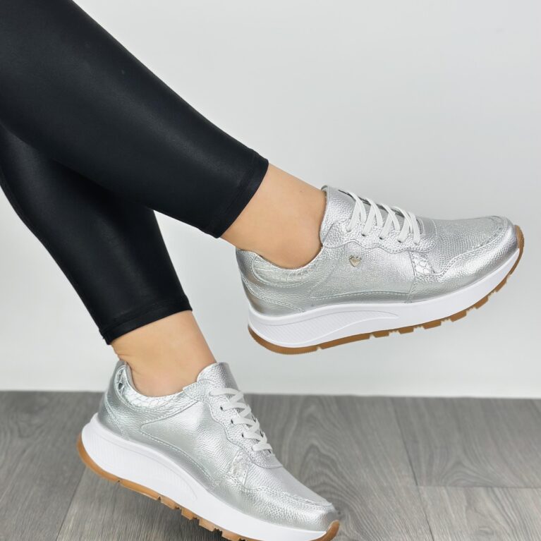 Tenis Plateado sharith (640)