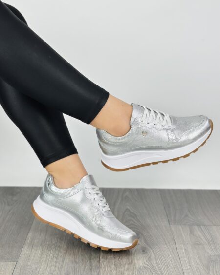Tenis Plateado sharith (640)