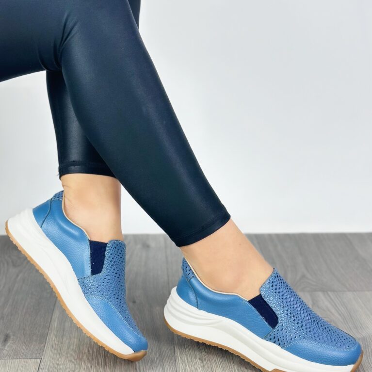 Tenis sin cordones Azul (DP20)