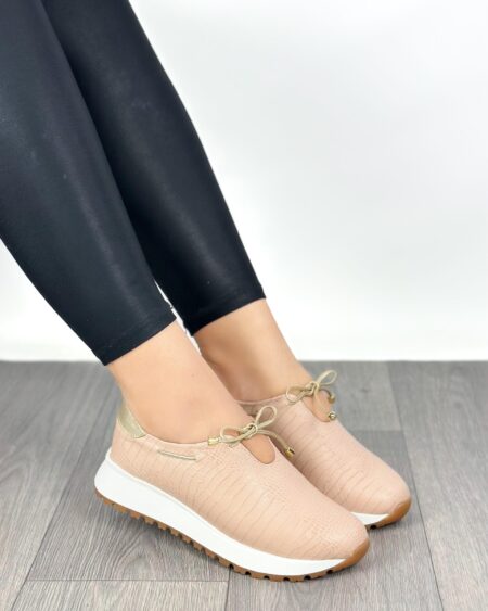 Tenis sin cordones Capuchino Claro (T-5162)