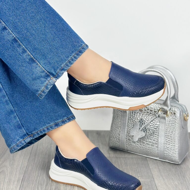 Tenis sin cordones Azul Gecco (DP20)