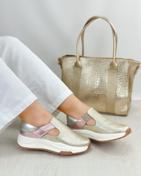 Tenis Dorado x Oro rosa (685)