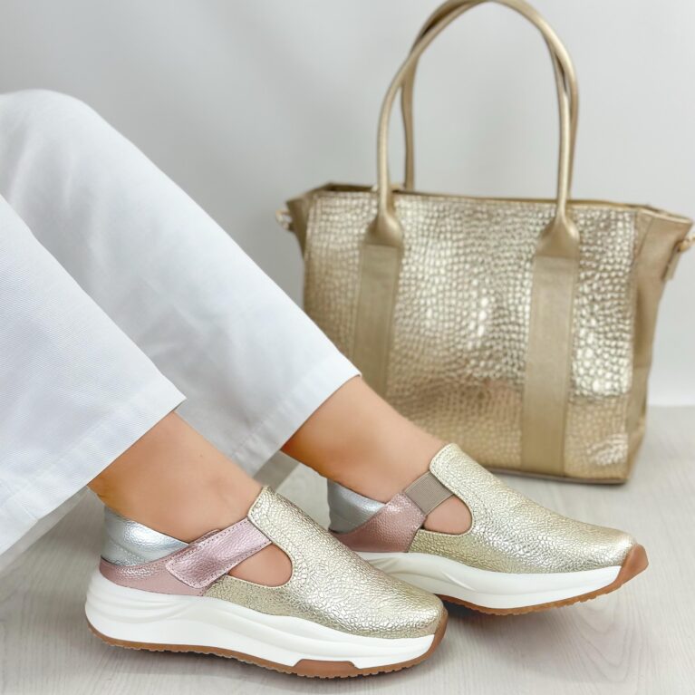 Tenis Dorado x Oro rosa (685)