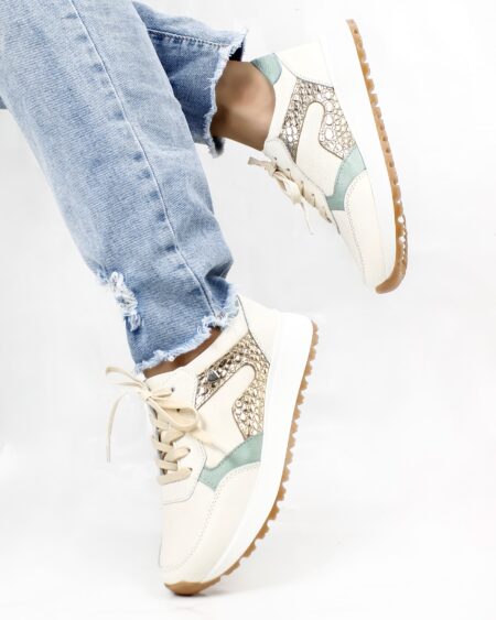 Tenis Talco x verde Dorado (681)