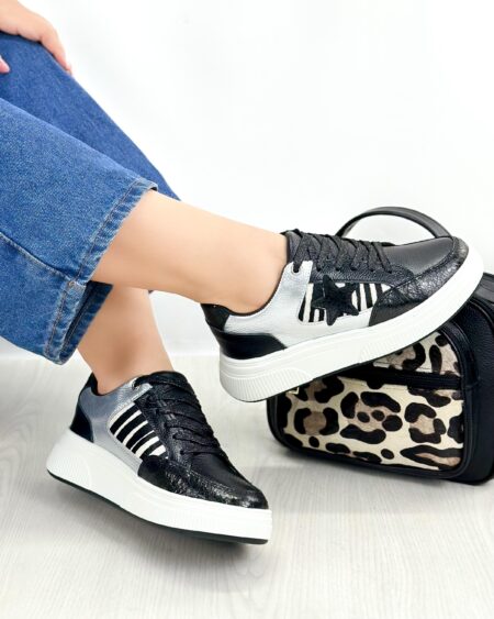 Tenis Star Negro x Cebra