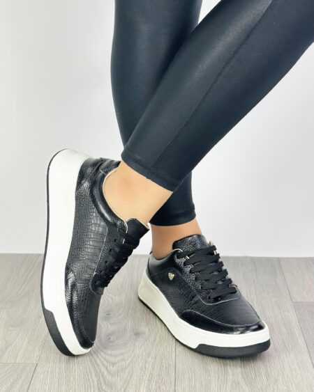 Tenis Negro Grabado (DP09)