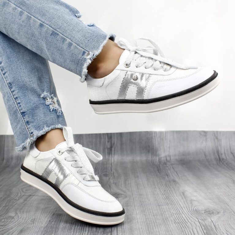Tenis Blanco x Plateado (T-2003)