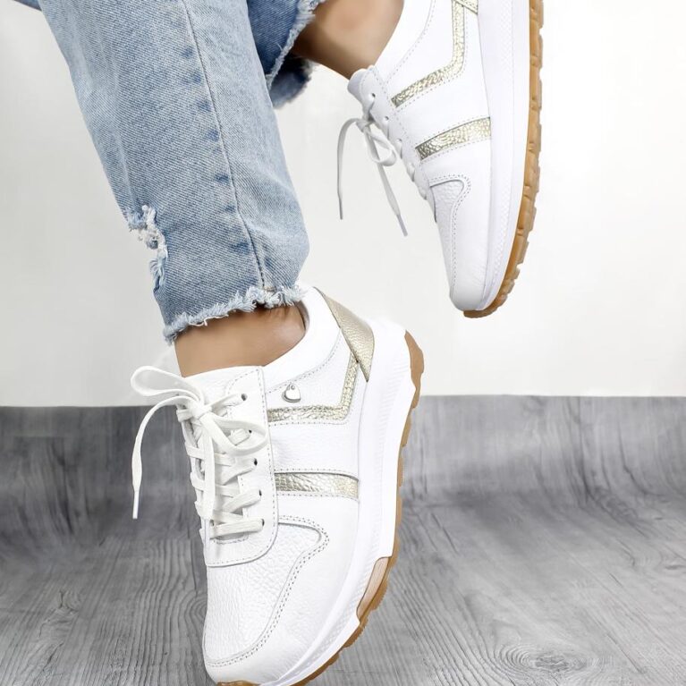 Tenis Blanco x Dorado Mompox (688)