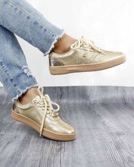 Tenis Dorado Bambi (T-457)