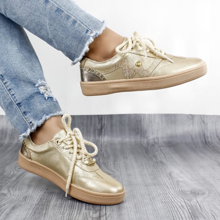 Tenis Dorado Bambi (T-457)