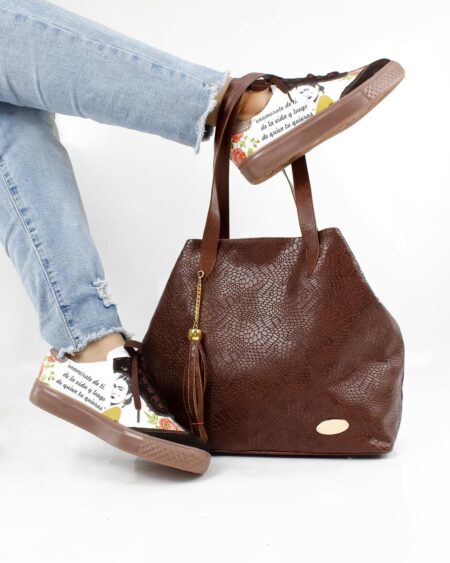 Tenis Frida Talco x Cafe