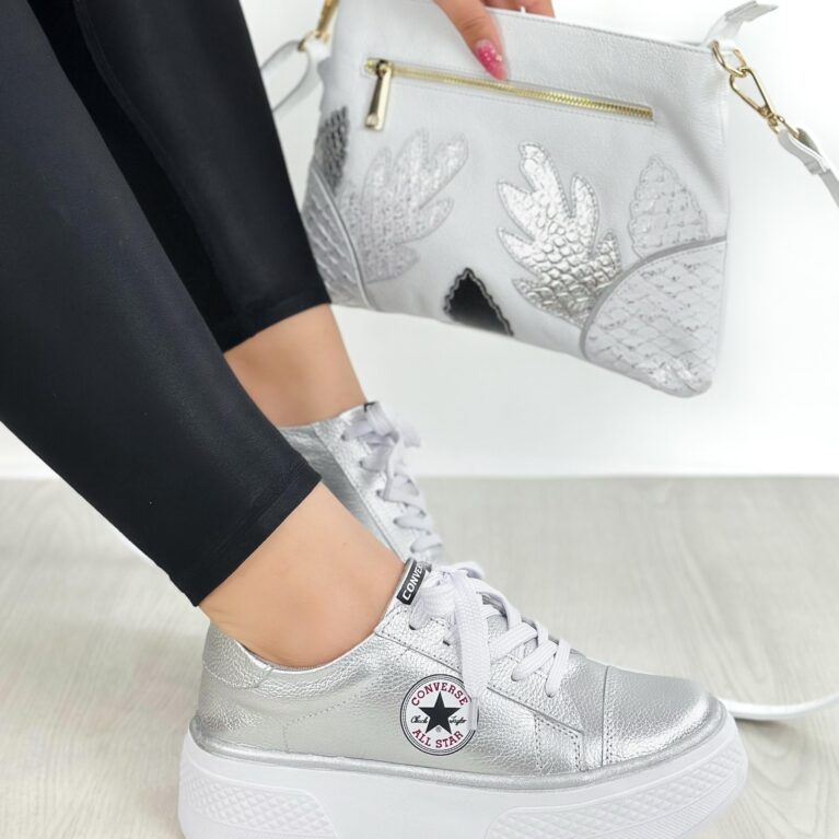 Tenis C Plateado (696)