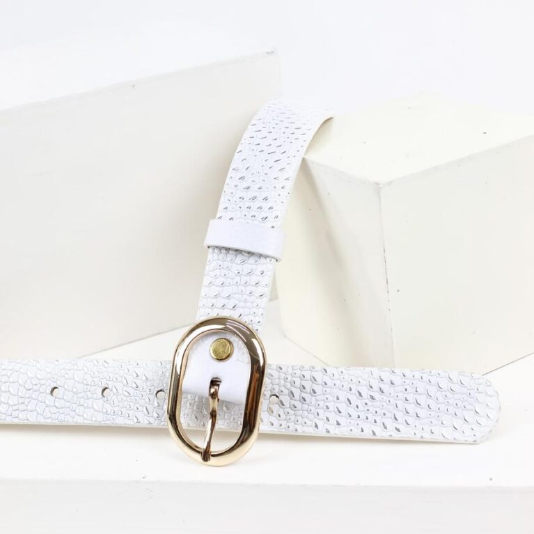 Cinturón 3 cm Blanco