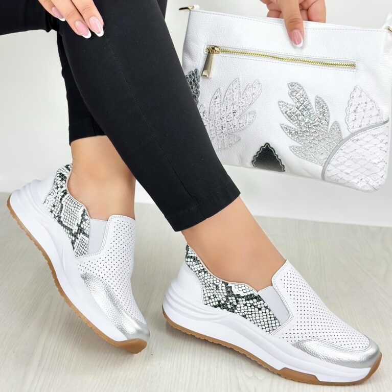 Tenis sin cordones Blanco Diamante (DP20)