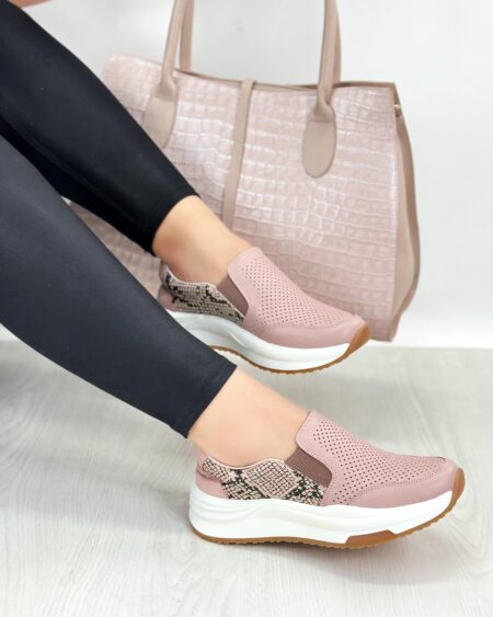Tenis sin cordones Taupe x Folia (DP20)