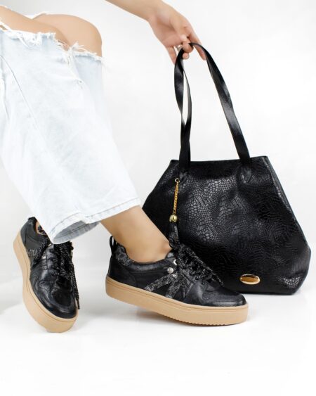 Tenis Negro x Folia (T-2024)
