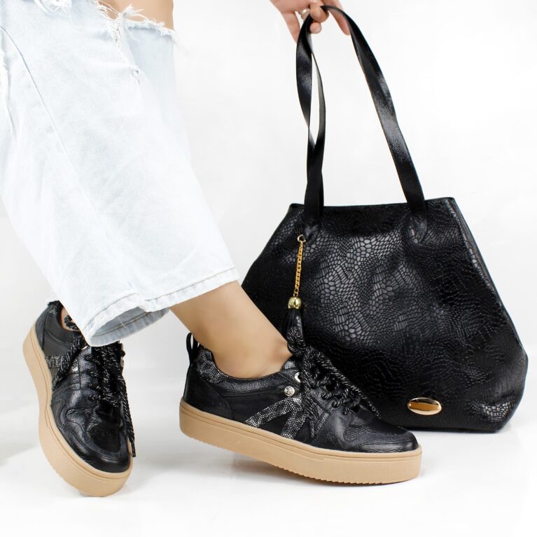 Tenis Negro x Folia (T-2024)