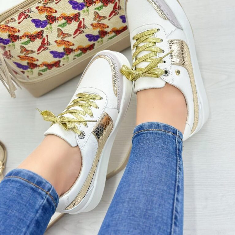 Tenis Pompon Talco x Oro (TR-230)