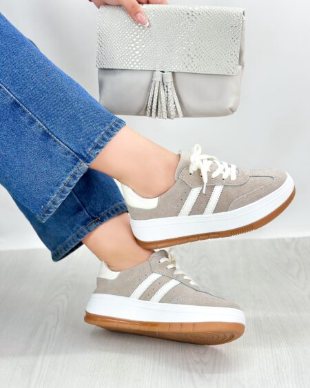 Tenis Gris Carnaza x Talco (699 saona)