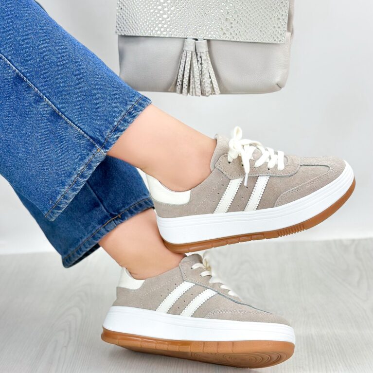 Tenis Gris Carnaza x Talco (699 saona)