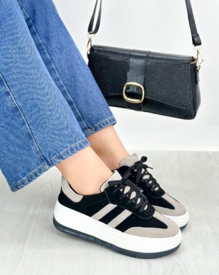 Tenis Negro x Gris Carnaza (699 saona)