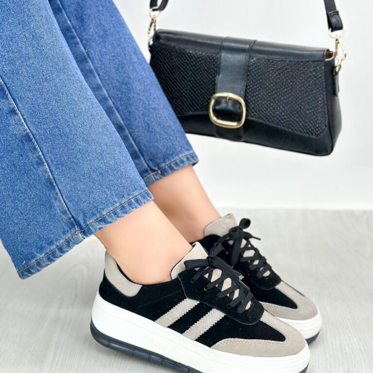 Tenis Negro x Gris Carnaza (699 saona)