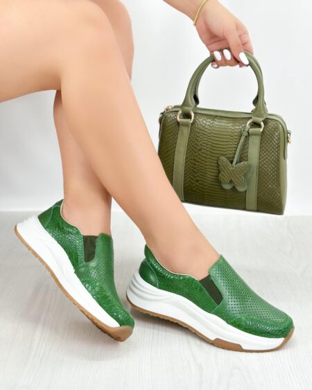 Tenis sin cordones Verde (DP20)