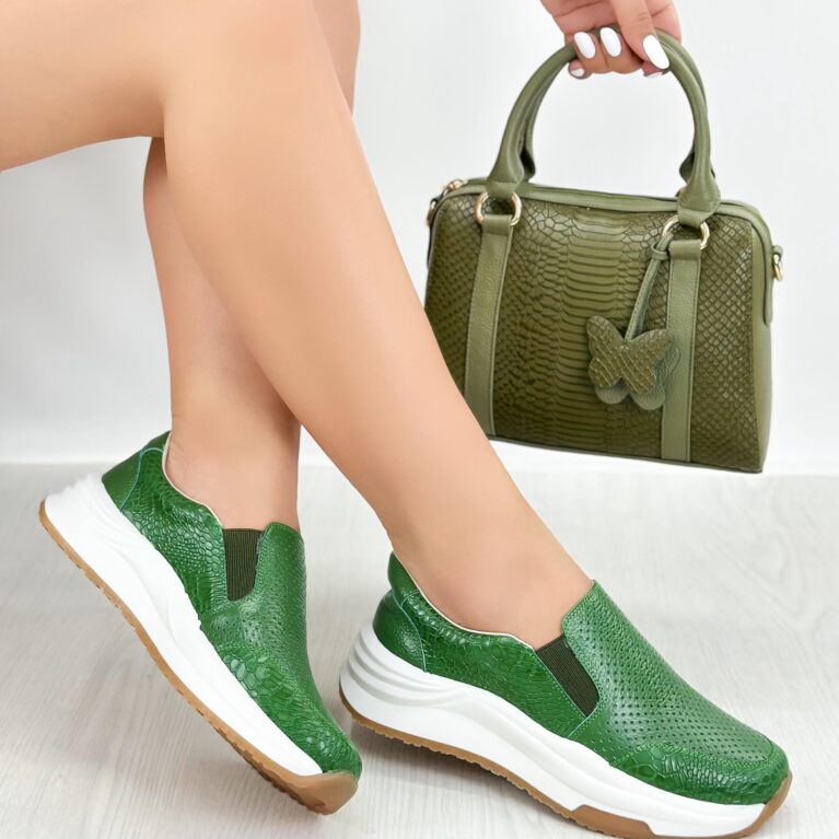 Tenis sin cordones Verde (DP20)