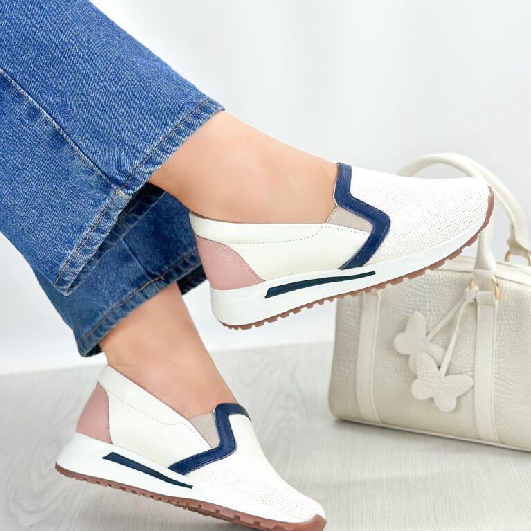 Tenis Talco x Azul-Nude Michel (715)