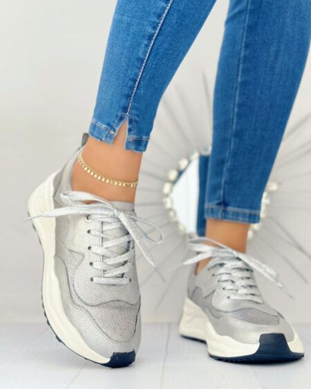 Tenis Plateado (T411)