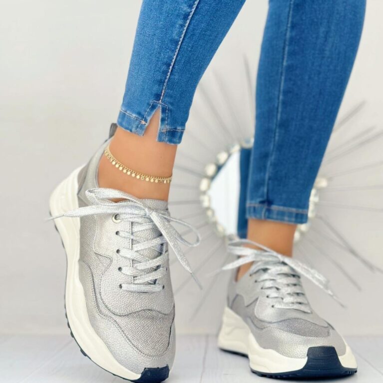 Tenis Plateado (T411)