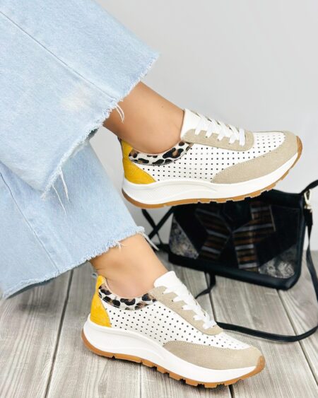 Tenis Talco x Mostaza Perforado (DP16)
