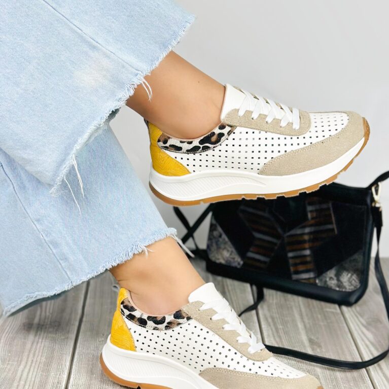 Tenis Talco x Mostaza Perforado (DP16)