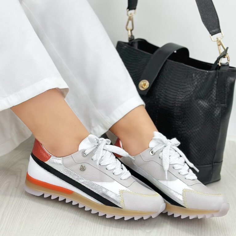 Tenis Gris x Naranja (2045)
