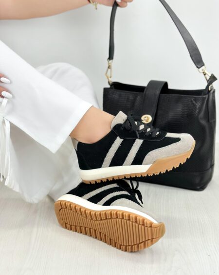 Tenis Combinado Negro x Carnaza (718)