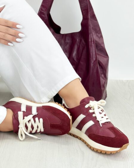Tenis Combinado Vino x Carnaza (718)