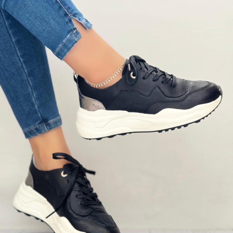 Tenis Negro x Plomo (T411)