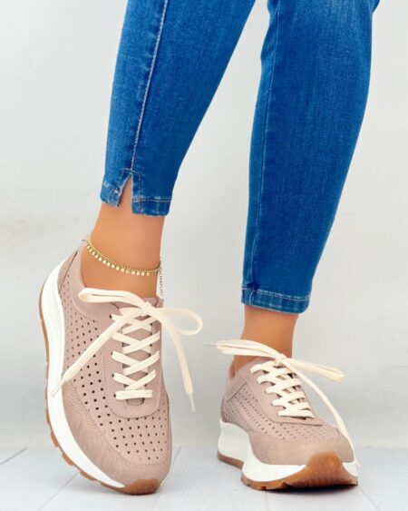Tenis Taupe Perforado (DP16)