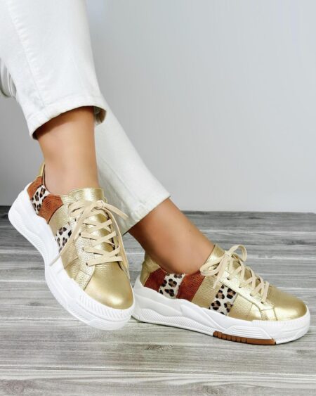 Tenis Dorado x Miel (T431)